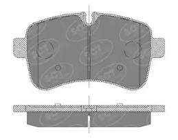 SCT GERMANY sp415pr -  Комплект тормозных колодок, дисковый тормоз